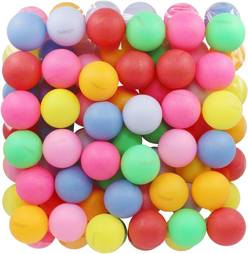 TADICK 50 Pack Ping Pong Balls Assorted Color Washable Plastic Table Tennis Ball - Image 1